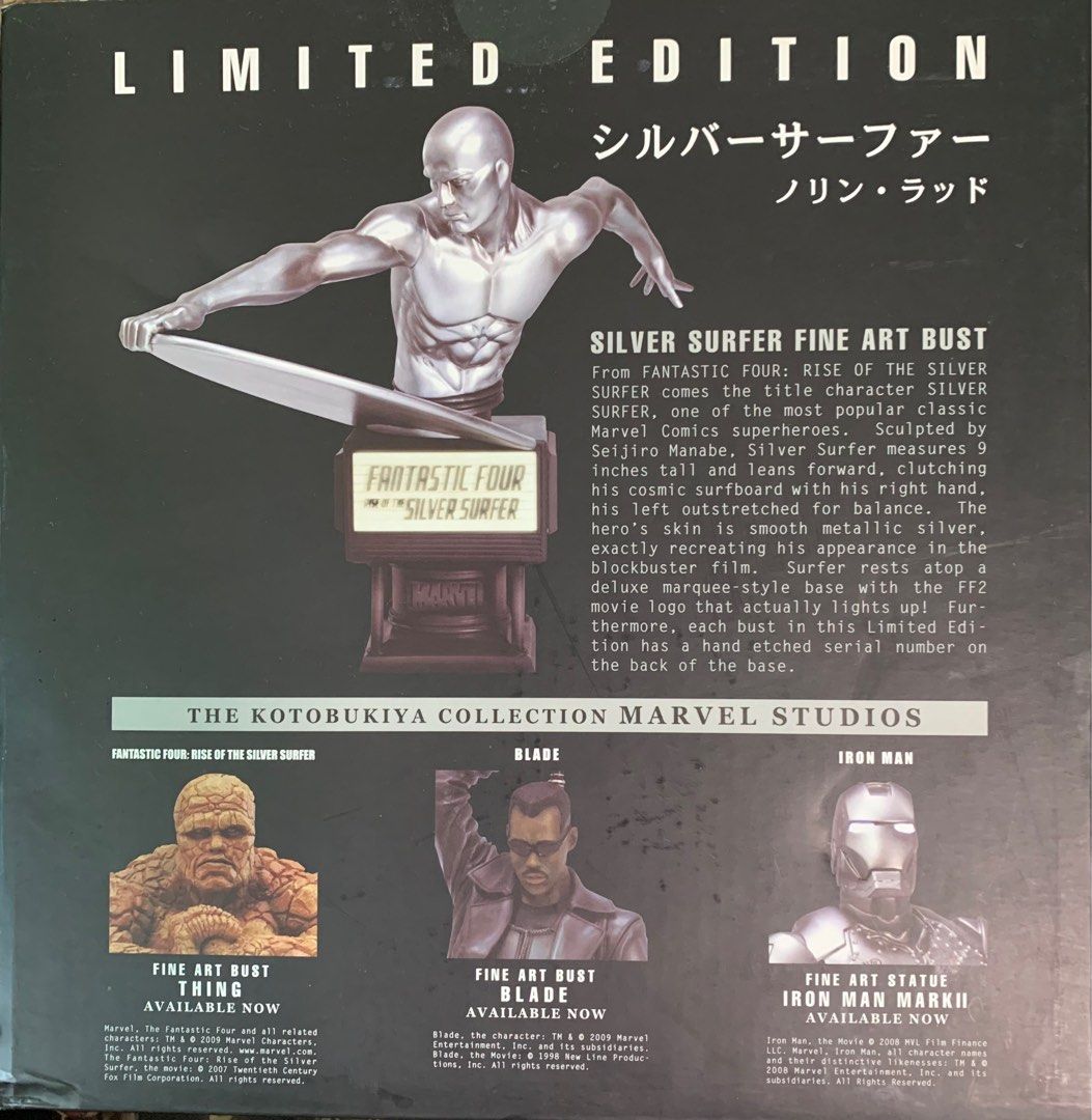 Buste KOTOBUKIYA The Thing Silver Surfer – Marvel Édition Limitée