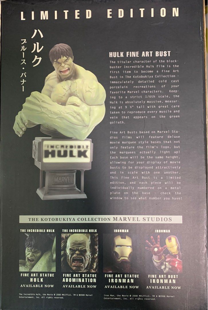 Figura Hulk Marvel Classic Avengers Fine Art de Kotobukiya