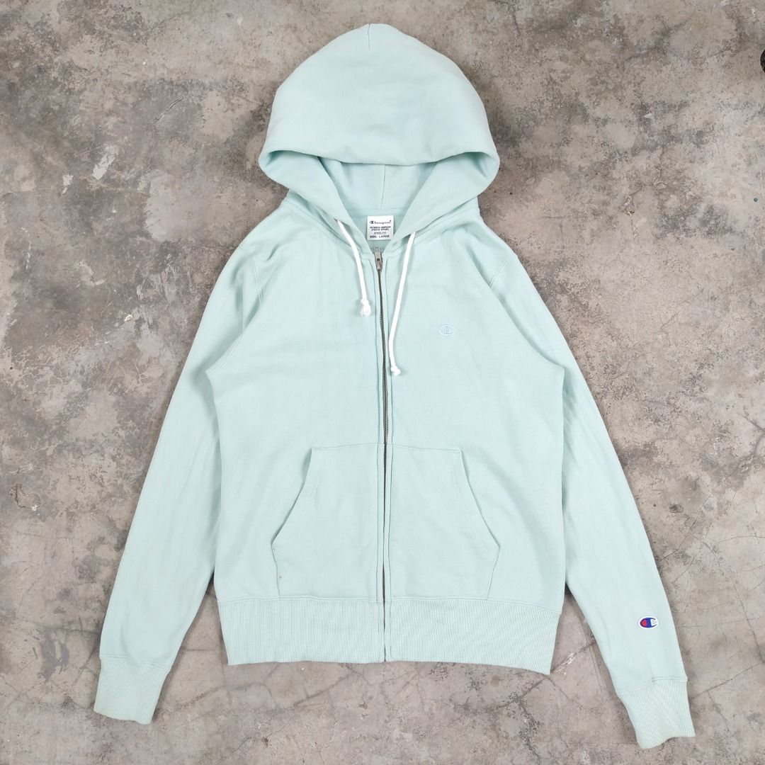 Mint blue champion hoodie online