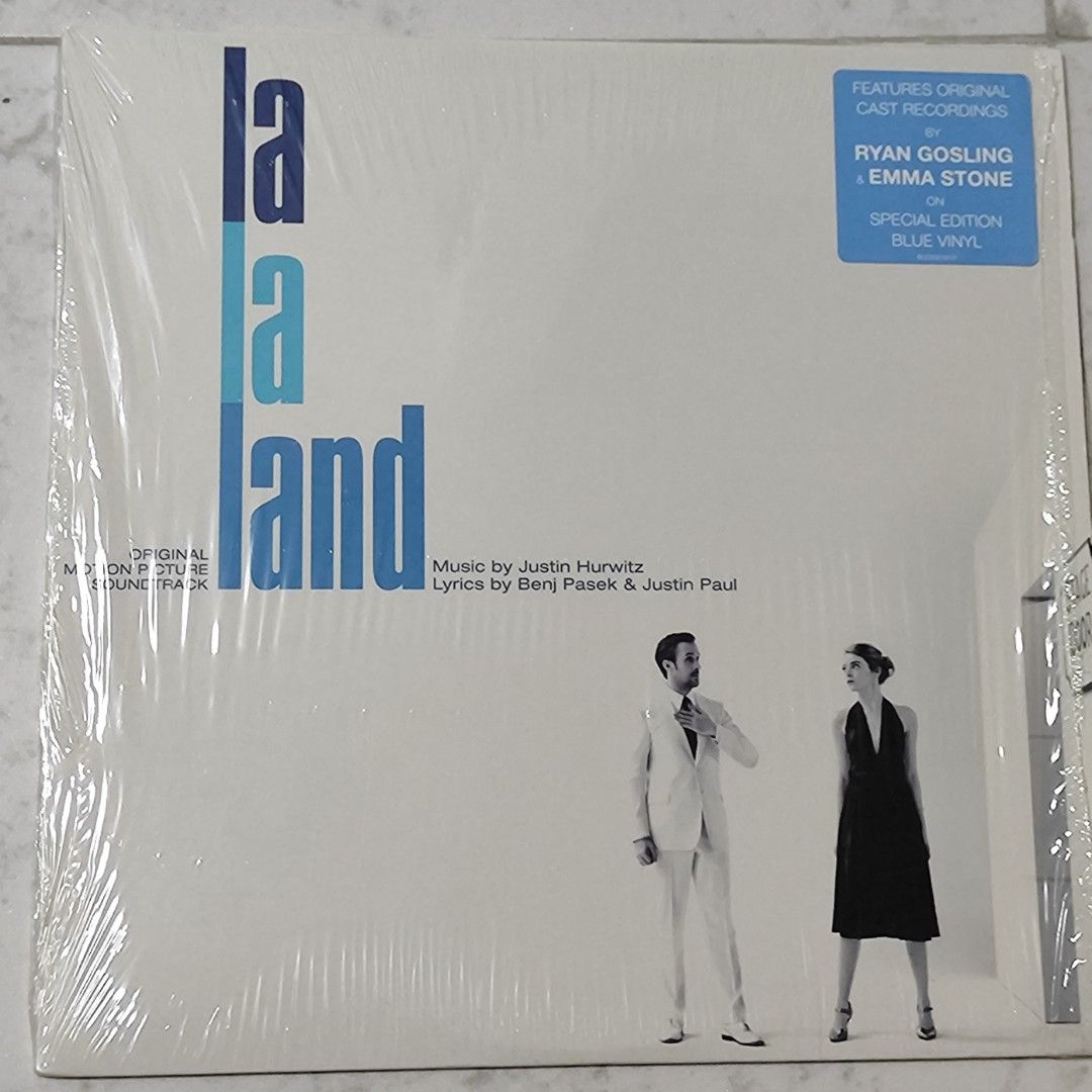 Lala Land La La Land blue vinyl LP 藍色膠大碟, 興趣及遊戲, 音樂 