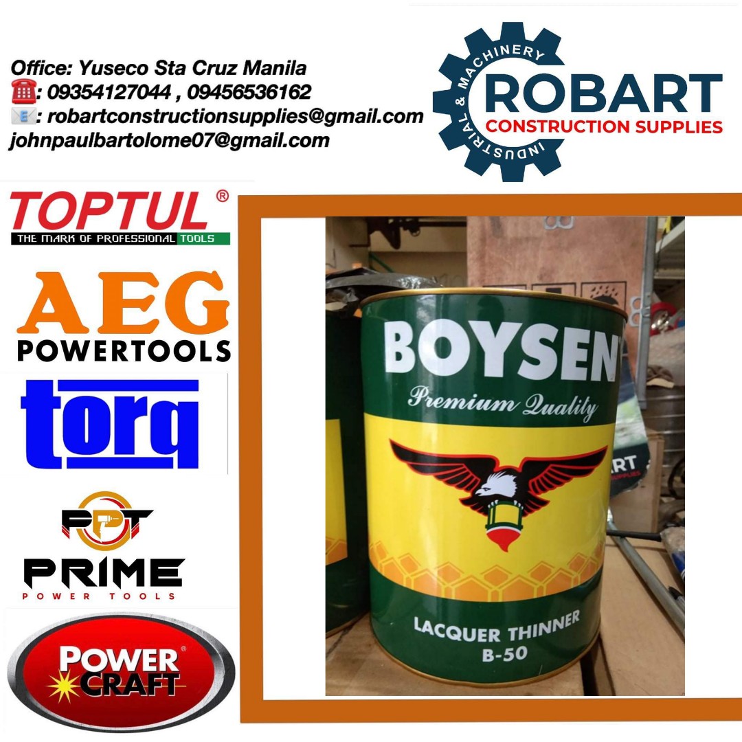 Lacquer thinner, Commercial & Industrial, Construction Tools