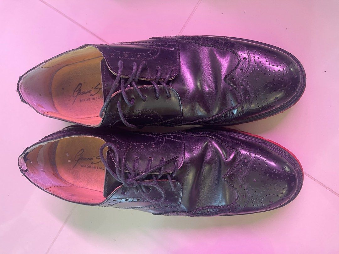 Purple patent sales leather shoes