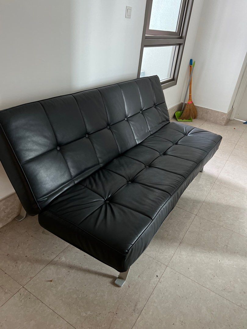 Genuine leather store futon