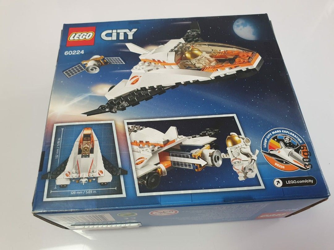 Lego City Space Port Satellite Service Mission Astronaut Shuttle