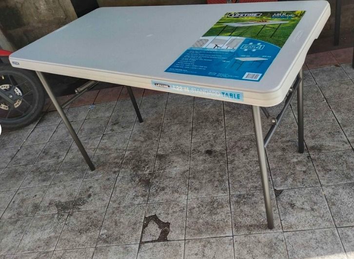 LIFETIME FOLDING TABLE (Category: Tables & Sets) located in Quezon City. Submitted by uno_store (Listing ID 1207873073, Image 3). Description: !! HAKOT SALE !! Para sa mga pangarap na negosyo! OPEN FOR BULK ORDERS Wholesale/Retail/Supplier SALE 4ft P 2350 6ft P 2480 Durable Easy to use Full table stand folding 100% LEGIT PM for order and deliveries +639669963543 MOD lalamove gran toktok MOP gcash .