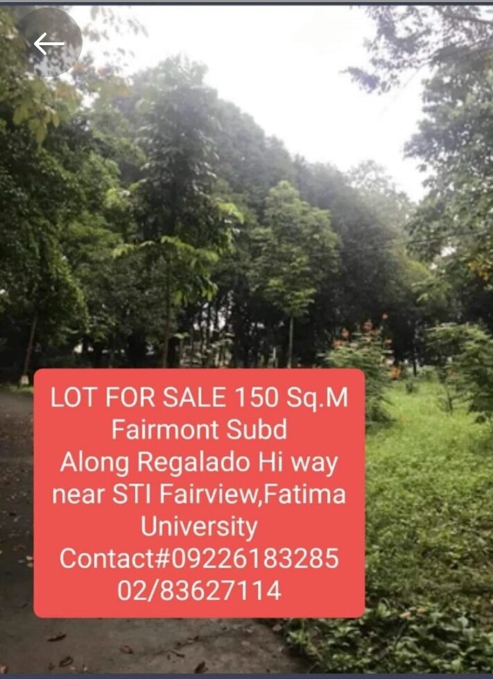 Lot for Sale Fairmont subd., Fairview, Q.C., Property, For Sale, Lot