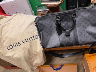 Louis Vuitton 2018 pre-owned iridescent Keepall Bandouliere 50 travel bag -  ShopStyle
