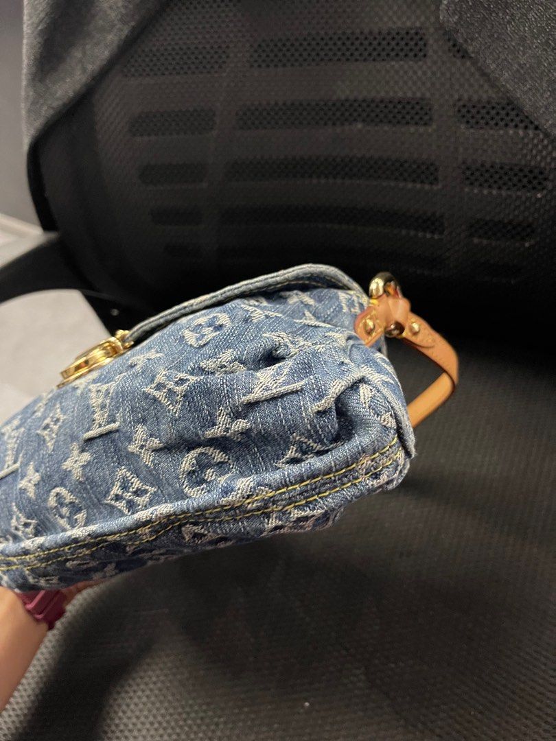 LOUIS VUITTON Monogram Denim Mini Pleaty Blue, Women's Fashion, Bags &  Wallets on Carousell