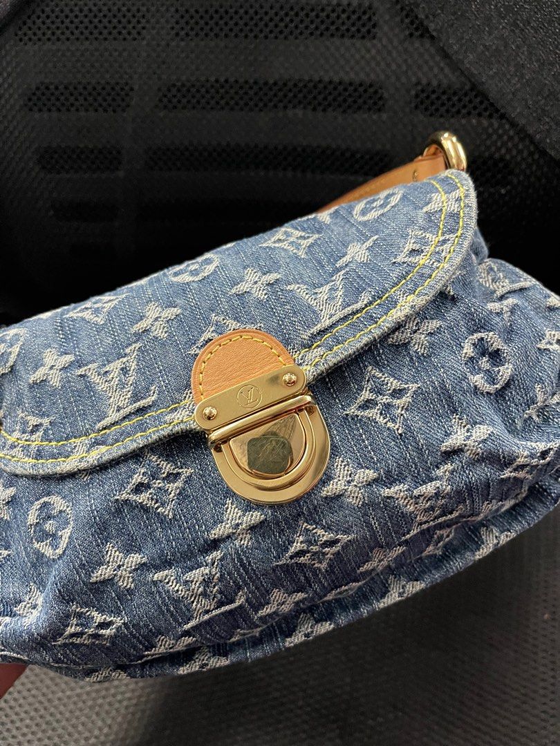 LV Denim Pleaty Mini Bag, Luxury, Bags & Wallets on Carousell