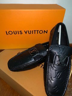 Louis Vuitton Blue Leather Ribbon Monte Carlo Slip On Loafers Size 42.5 Louis  Vuitton