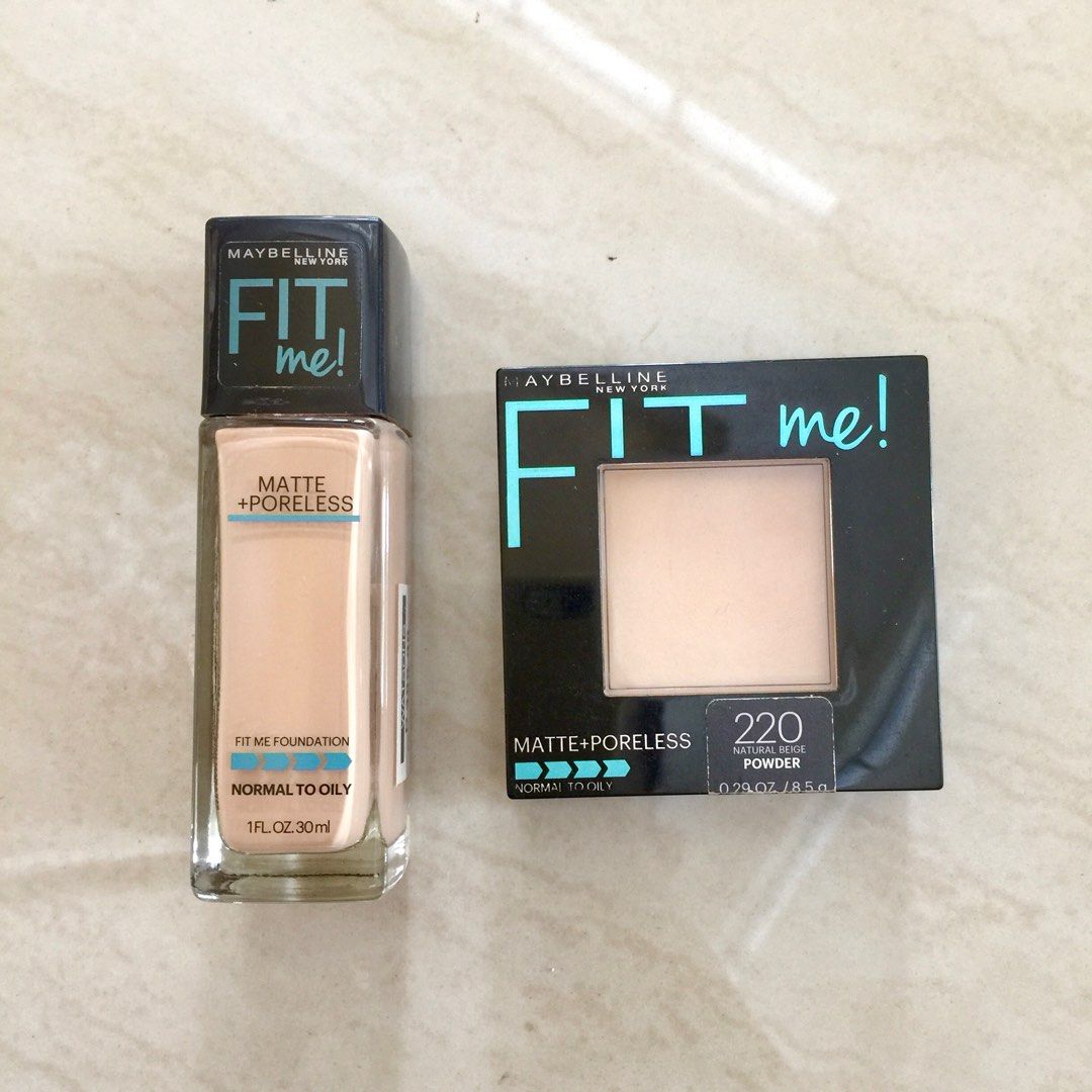 Maybelline Fit Me Matte + Poreless Pressed Powder Foundation Maybelline Pressed Poweder