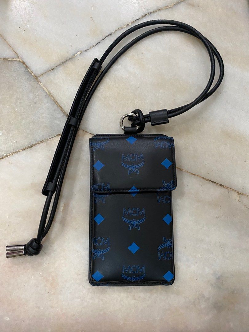 Mcm Lanyard Logo Leather Men s Fashion Bags Sling Bags on Carousell