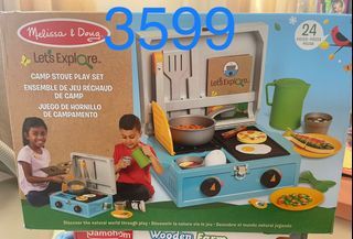 MELISSA & DOUG CAMP STOVE PLAYSET(WOOD) PRICE: 3599 1pc AVAILABLE