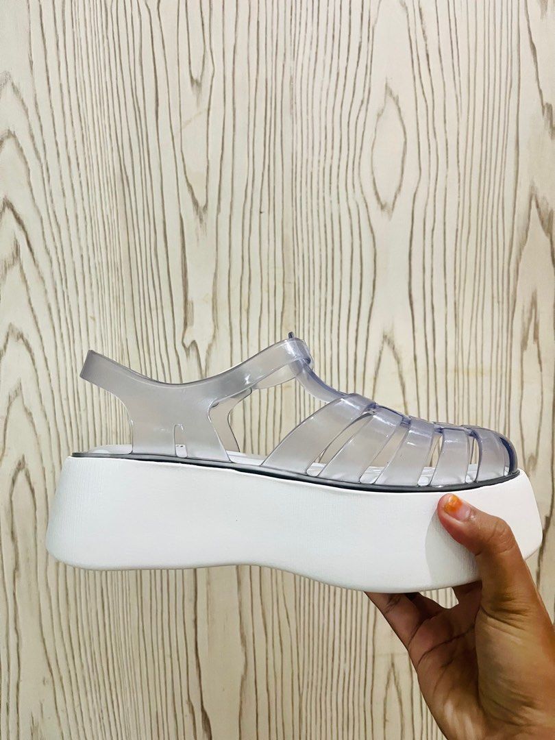 Melissa Platform Jelly Sandals, Women's Fashion, Footwear, Sandals on
