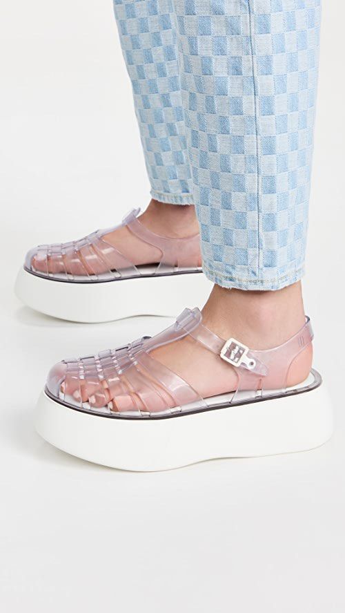 Melissa Platform Jelly Sandals, Women's Fashion, Footwear, Sandals on