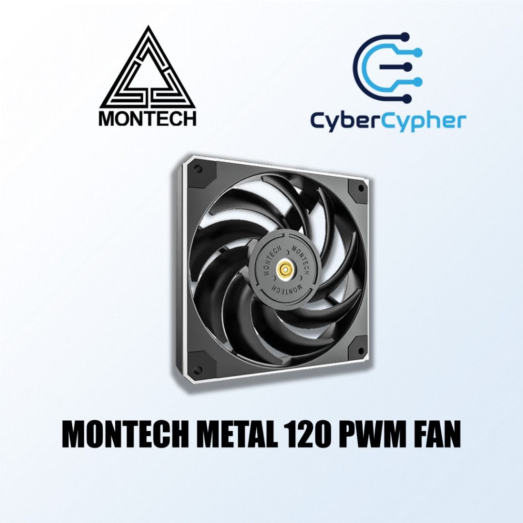MONTECH Metal 120 PWM 120MM Case Radiator Fan, Computers & Tech, Parts ...