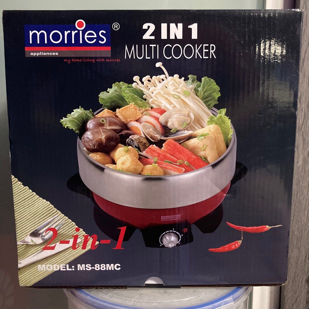 Morries Multi cooker 2 in 1 Grill and hotpot MS 88MC 2.0L