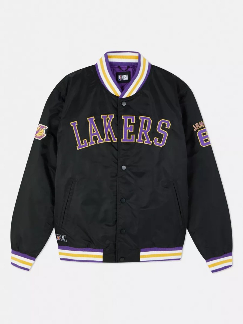 NBA Lakers Lebron James Bomber Jacket, Men's Fashion, Coats, Jackets ...
