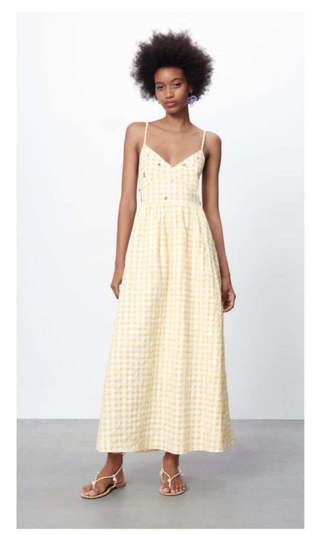 Gingham formal clearance dress