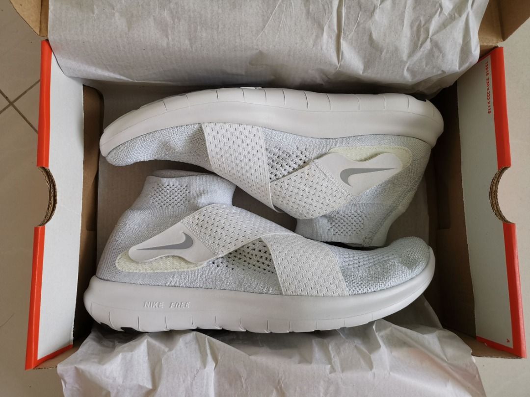 NIKE FREE RN MOTION FLYKNIT 2 Triple White Men s Fashion