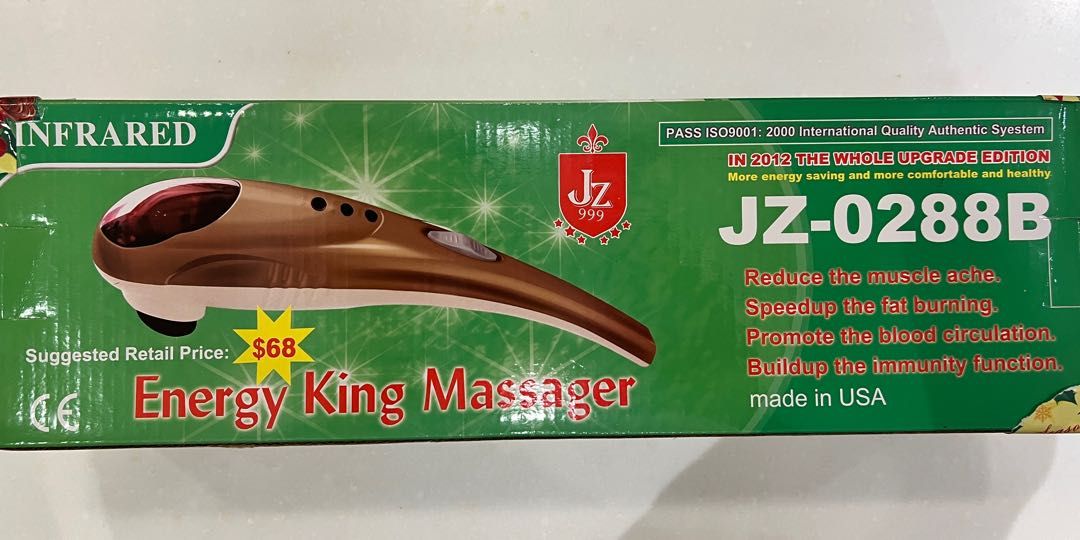 ORIGINAL Heavy Duty Infrared Super Energy King Full Body Hammer Massager, Health & Nutrition