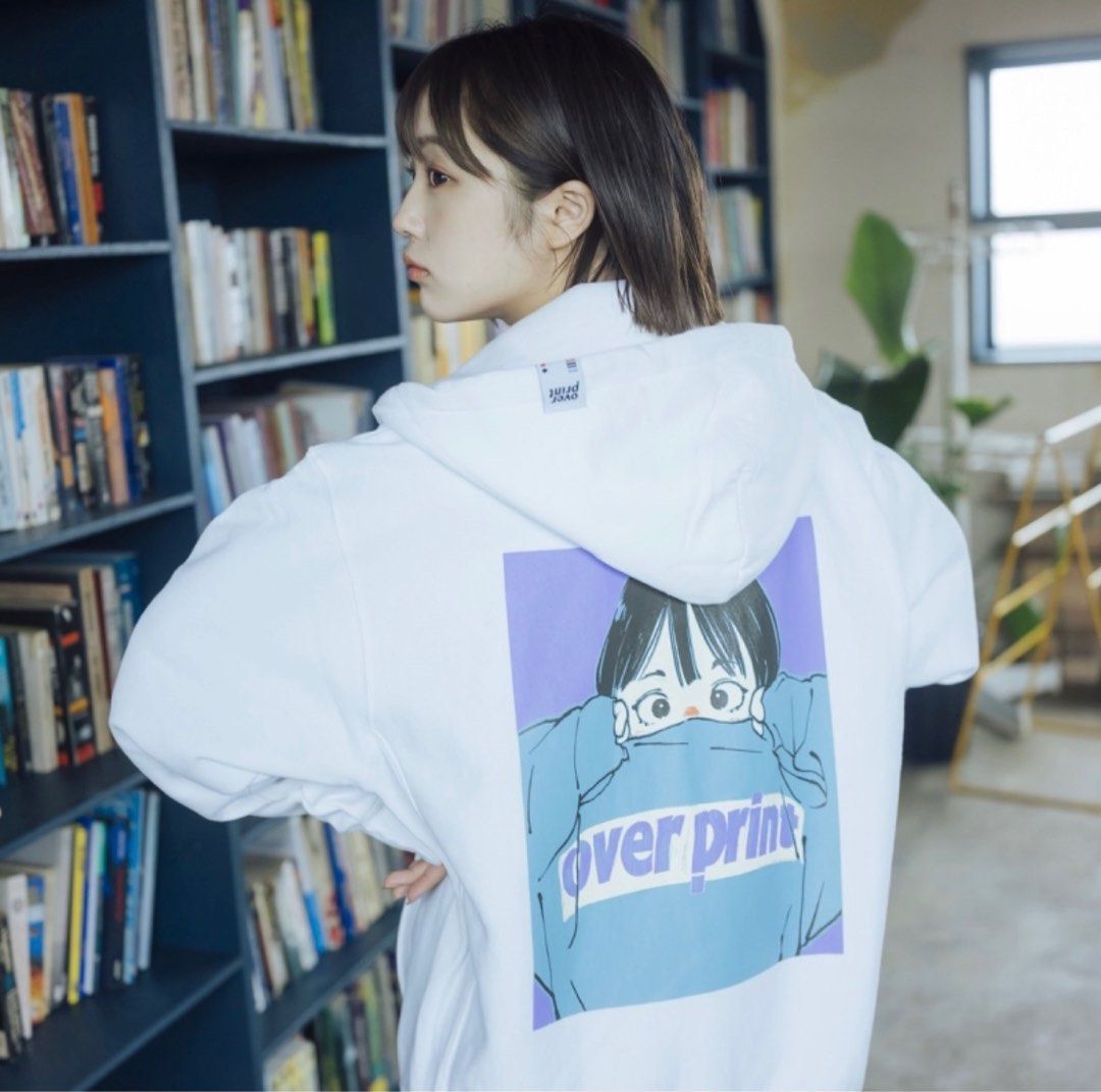 WEBストア限定 overprint POPART Hoodie ver3 (ん) olive | slumberuk.com