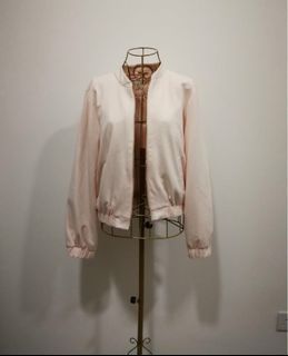 Peach Bomber Jacket Miss Selfridge