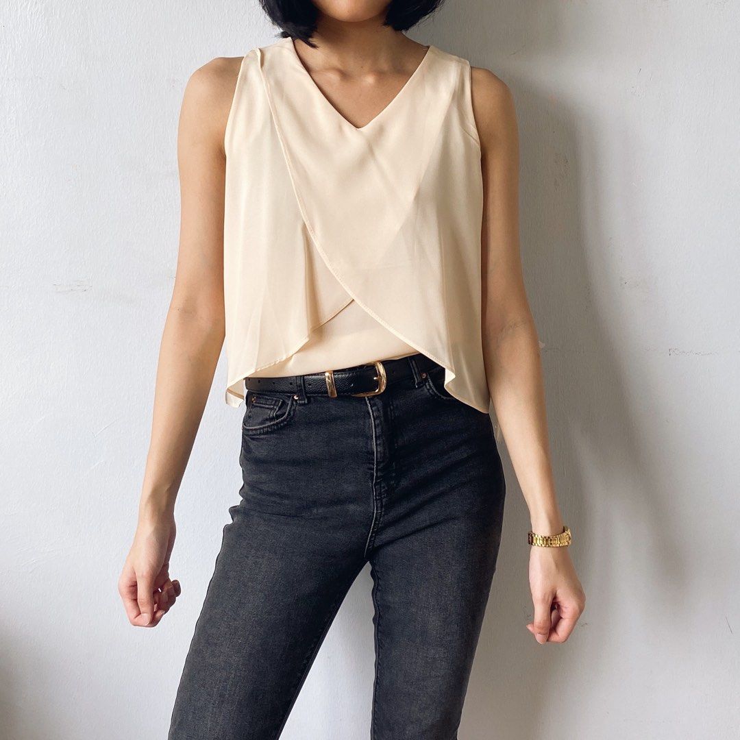Sleeveless clearance formal tops