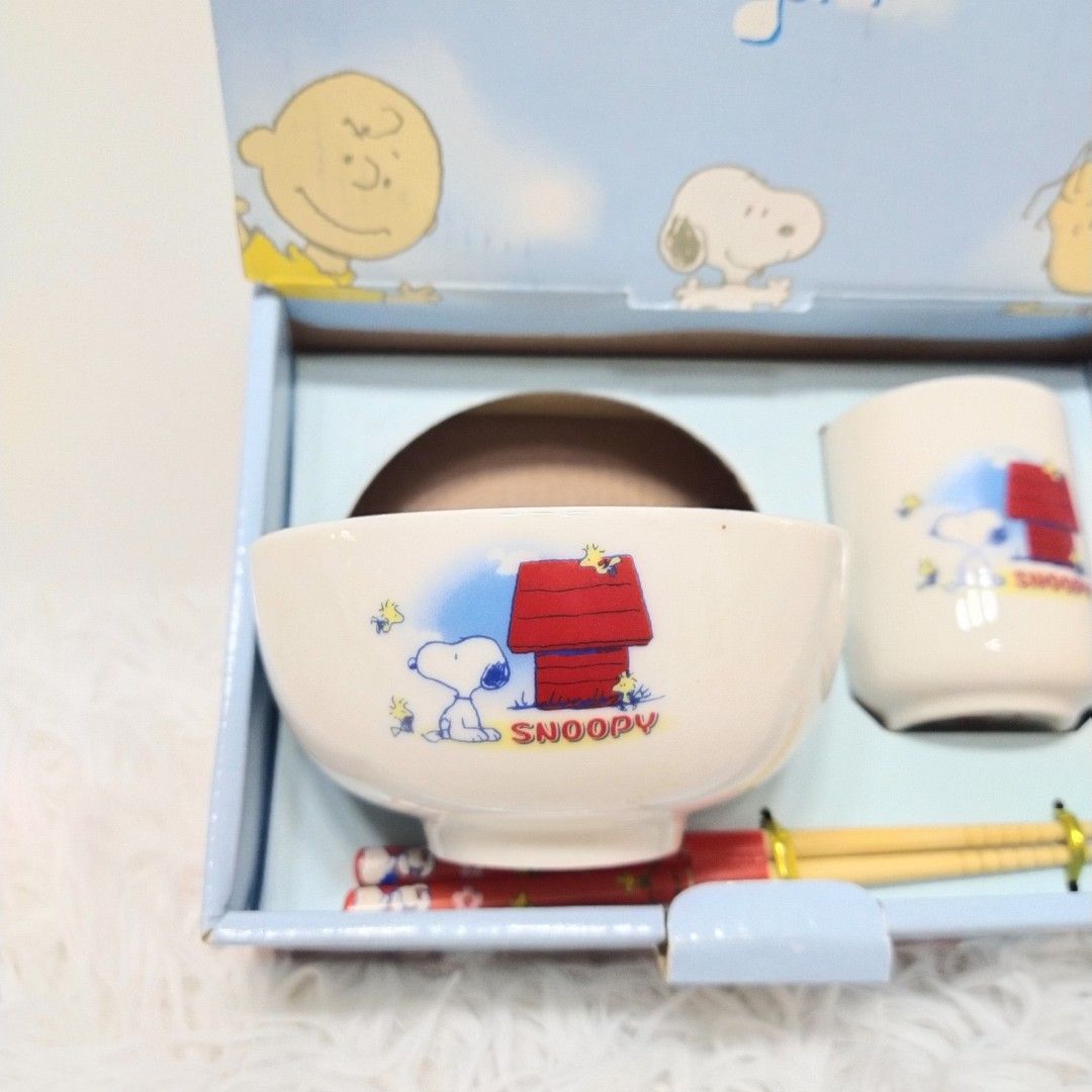Peanuts Snoopy Ceramic Cutlery Set, Furniture & Home Living, Kitchenware & Tableware, Dinnerware