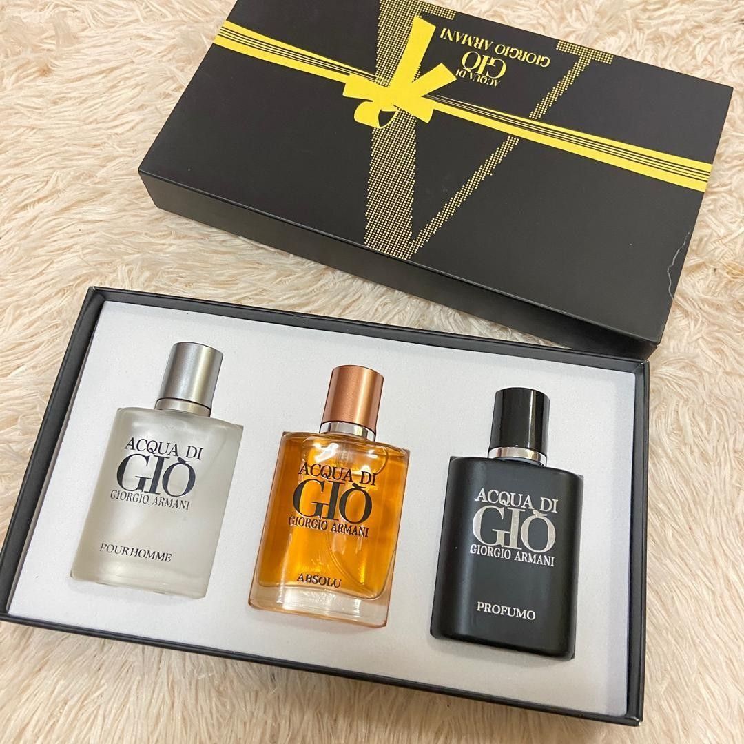 Perfume Acqua di gio miniature gift set, Beauty & Personal Care, Fragrance  & Deodorants on Carousell