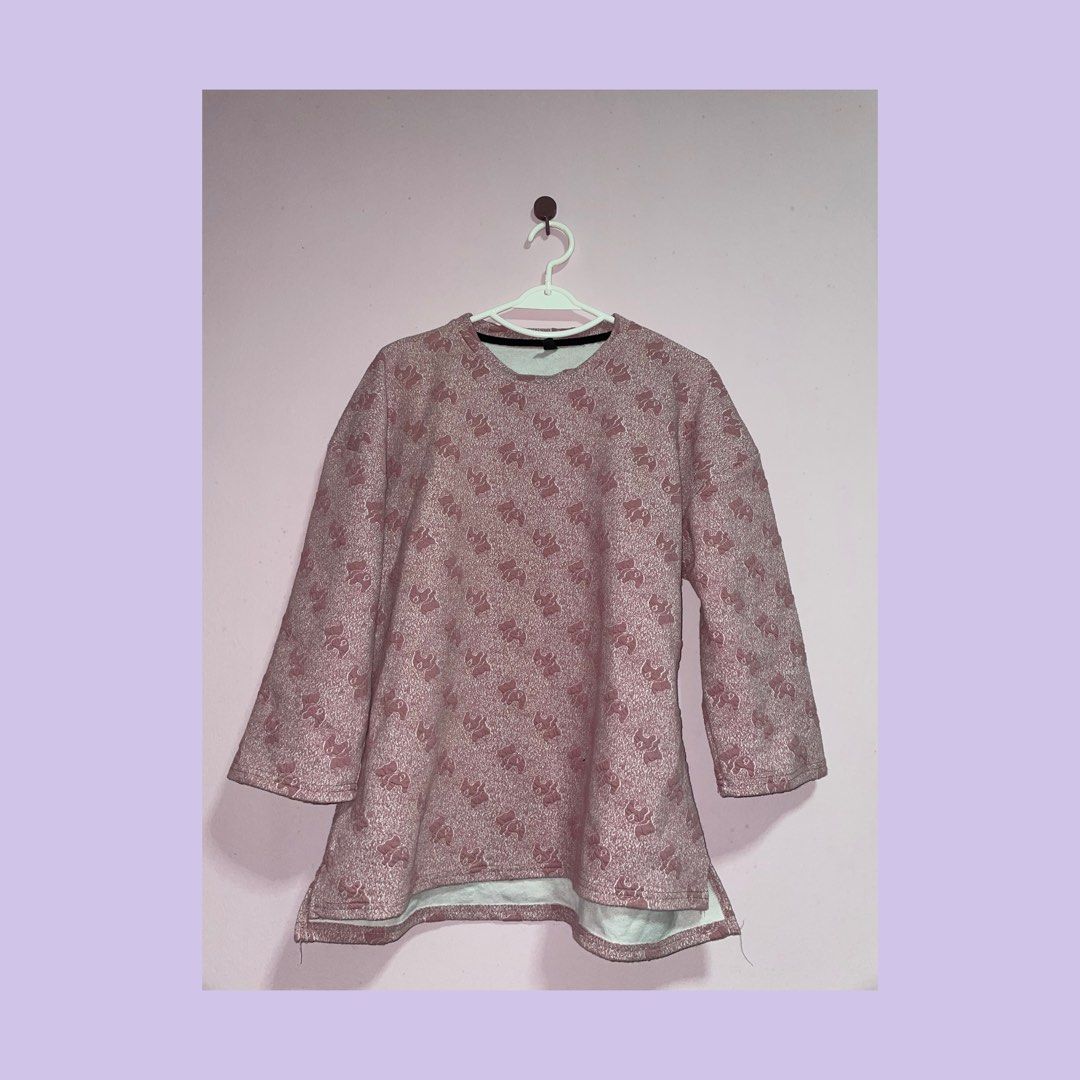 Pink Blouse Sweater Type Women s Fashion Tops Other Tops on
