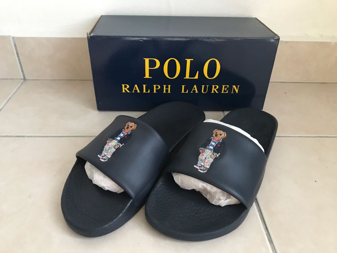 Polo Bear By Ralph Lauren Pool Slide Sandal Slipper, Men's Fashion ...