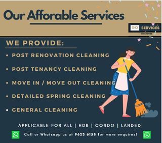 Post-renovation cleaning, Moving In / Moving Out, Post Tenancy Cleaning, Detailed Spring Cleaning