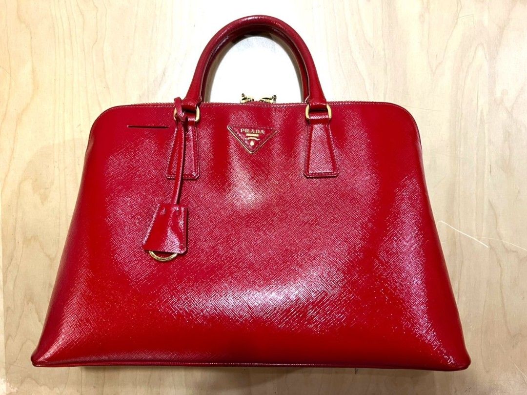 Prada red interior bag best sale