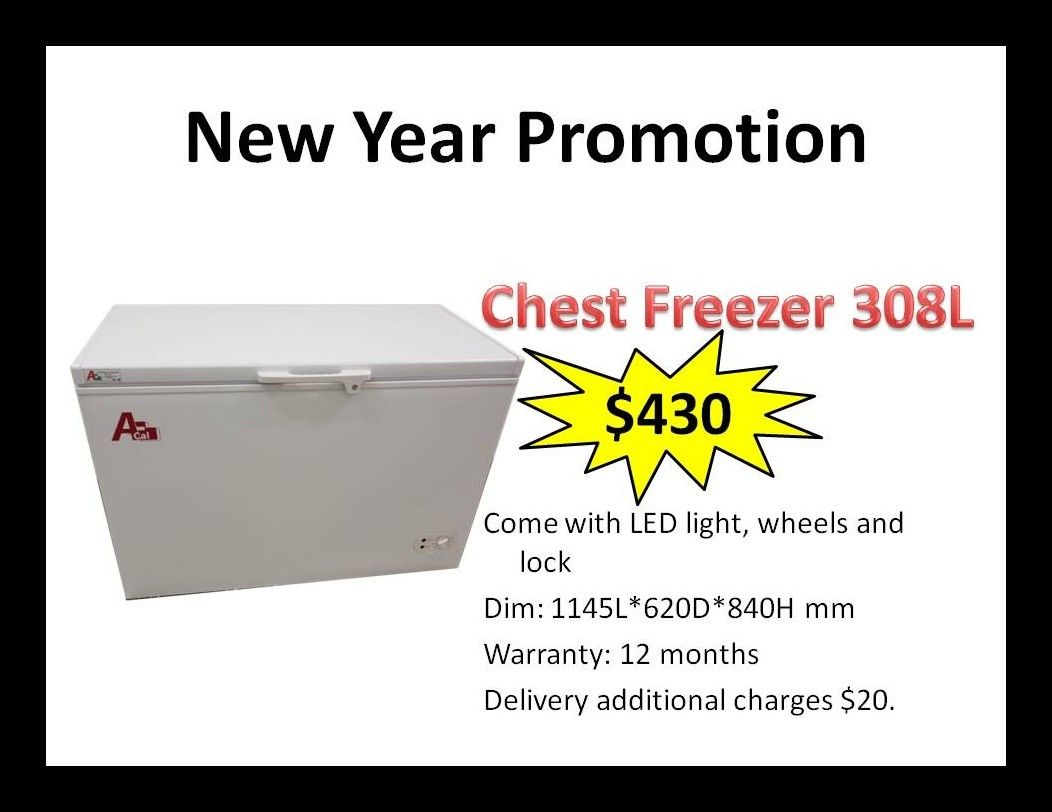 Promotion Chest freezer 308L, TV & Home Appliances, Kitchen
