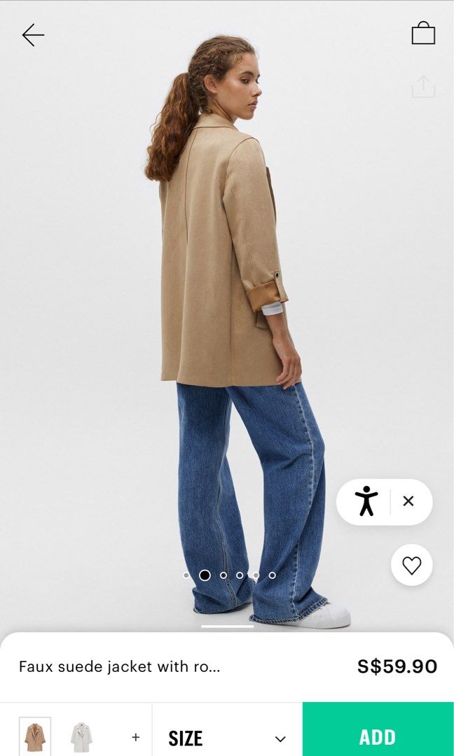 Pull and on sale bear suede jacket