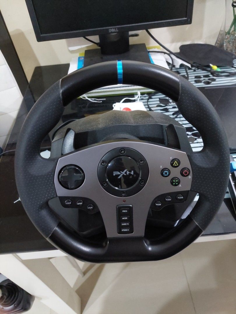 Pxn v9 gaming racing wheel with stick shift sim racing (no pedals), Video Gaming, Gaming