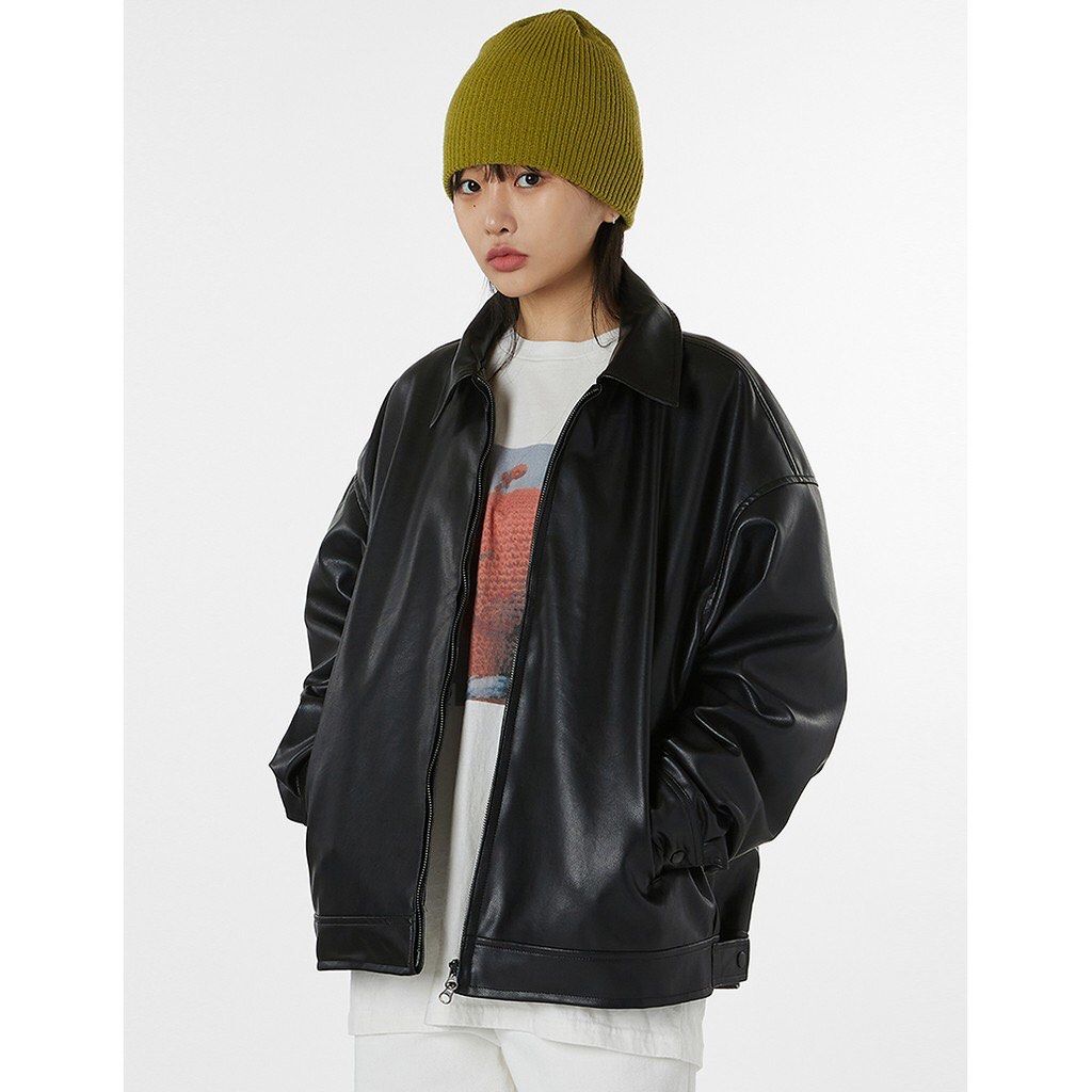 美品】Raucohouse leather bomber jacket-