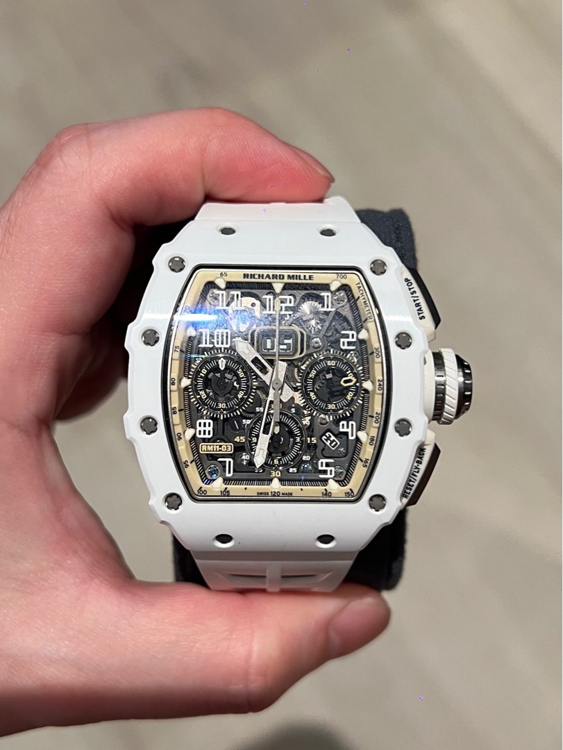 Richard mille deals white strap