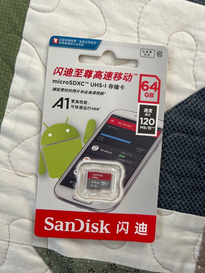 Sandisk Micro SD Card 64GB, Mobile Phones & Gadgets, Mobile & Gadget