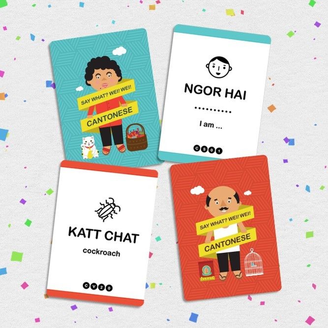 Say What? Learn Cantonese Card game language learning made easy school