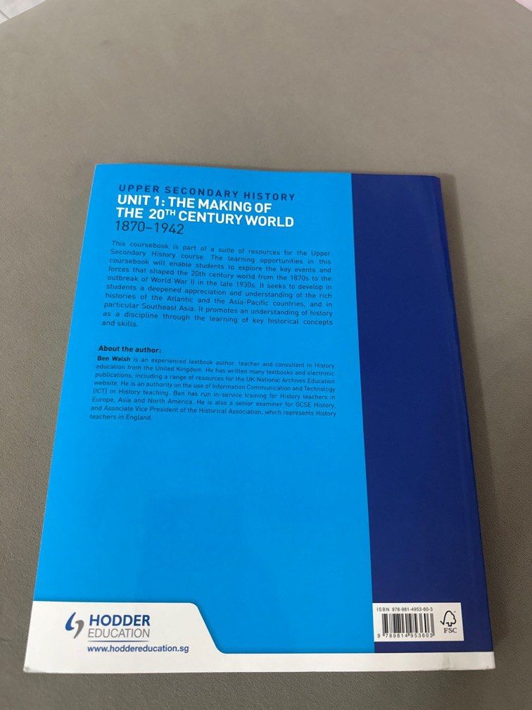 Sec 3 history- the making of the 20th century world textbook, Hobbies ...