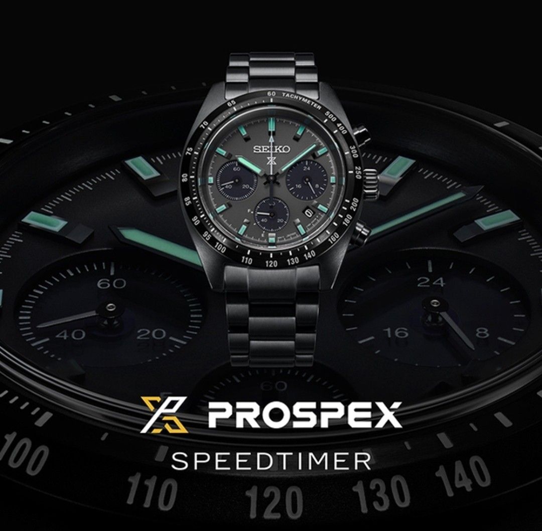Seiko prospex Solar Speedtimer black series night vision SSC917P1, Men's  Fashion, Watches & Accessories, Watches on Carousell