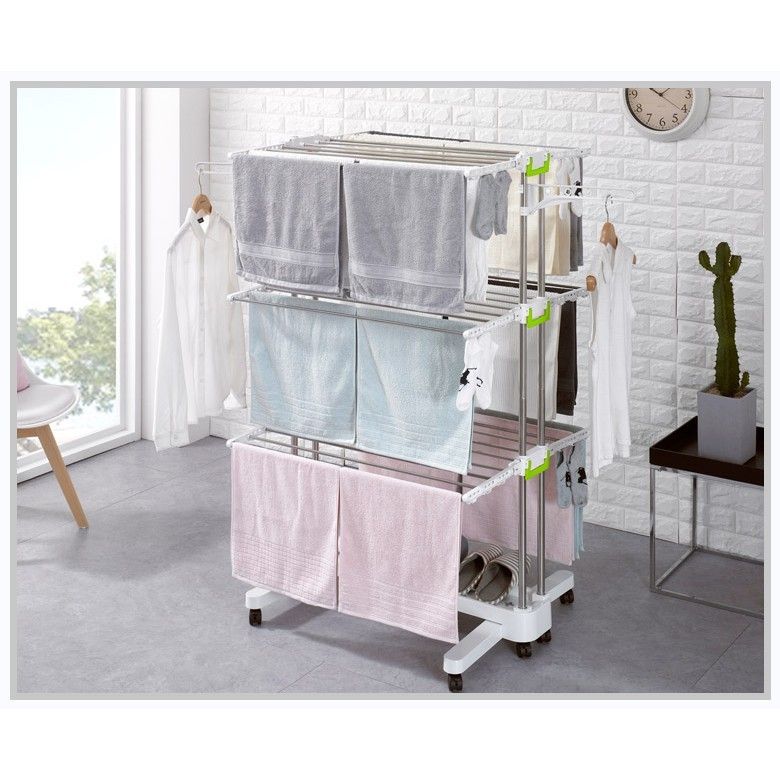 [Self assemble] Collapsible Clothes Drying Rack, Furniture & Home ...