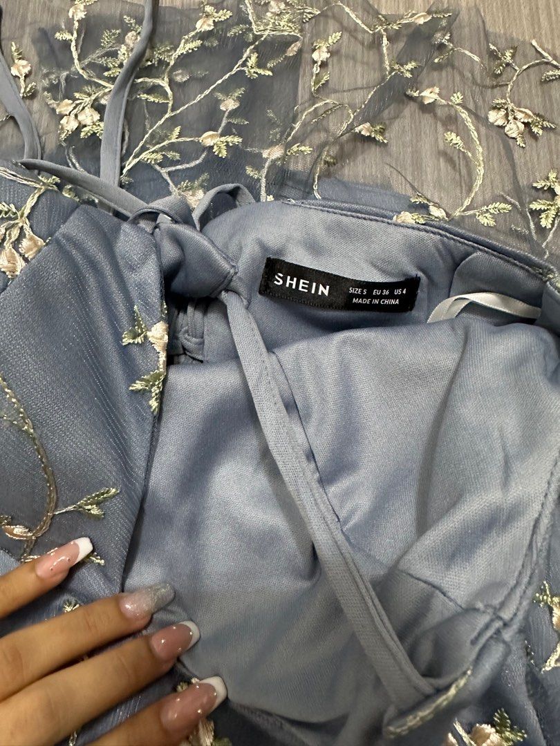 SHEIN dress backless (Category: Dresses) located in Quezon City. Submitted by vndeclutter (Listing ID 1208029810, Image 3). Description: Shein dress brand new Bought December for event but it doesn’t fit me. Small size see pic for details super ganda in person. .