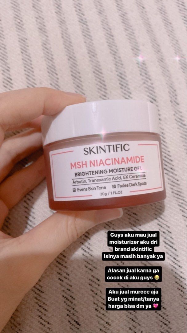 Skintific msh niacinamide moisturizer, Kesehatan & Kecantikan, Rias