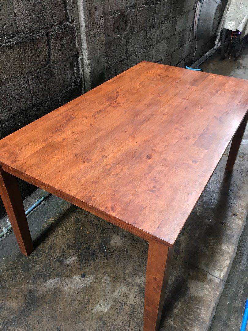 Solid Wood Dining Table, Furniture & Home Living, Furniture, Tables