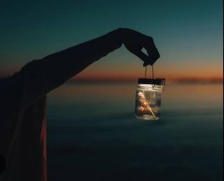 SonneGlas Solar powered glass lamp decor