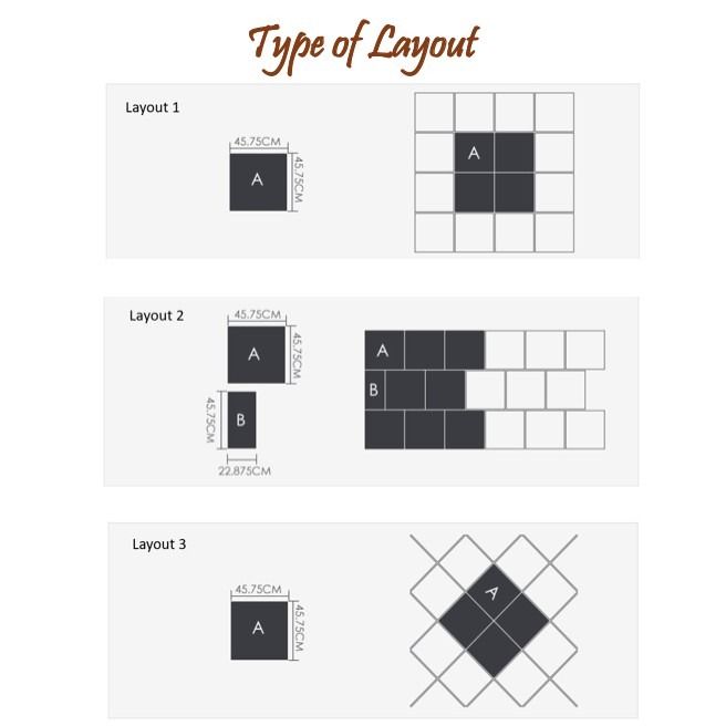 [SQUARE FLOOR VINYL ] vinyl flooring pvc Vinly Floor Sticker PVC Vinyl ...