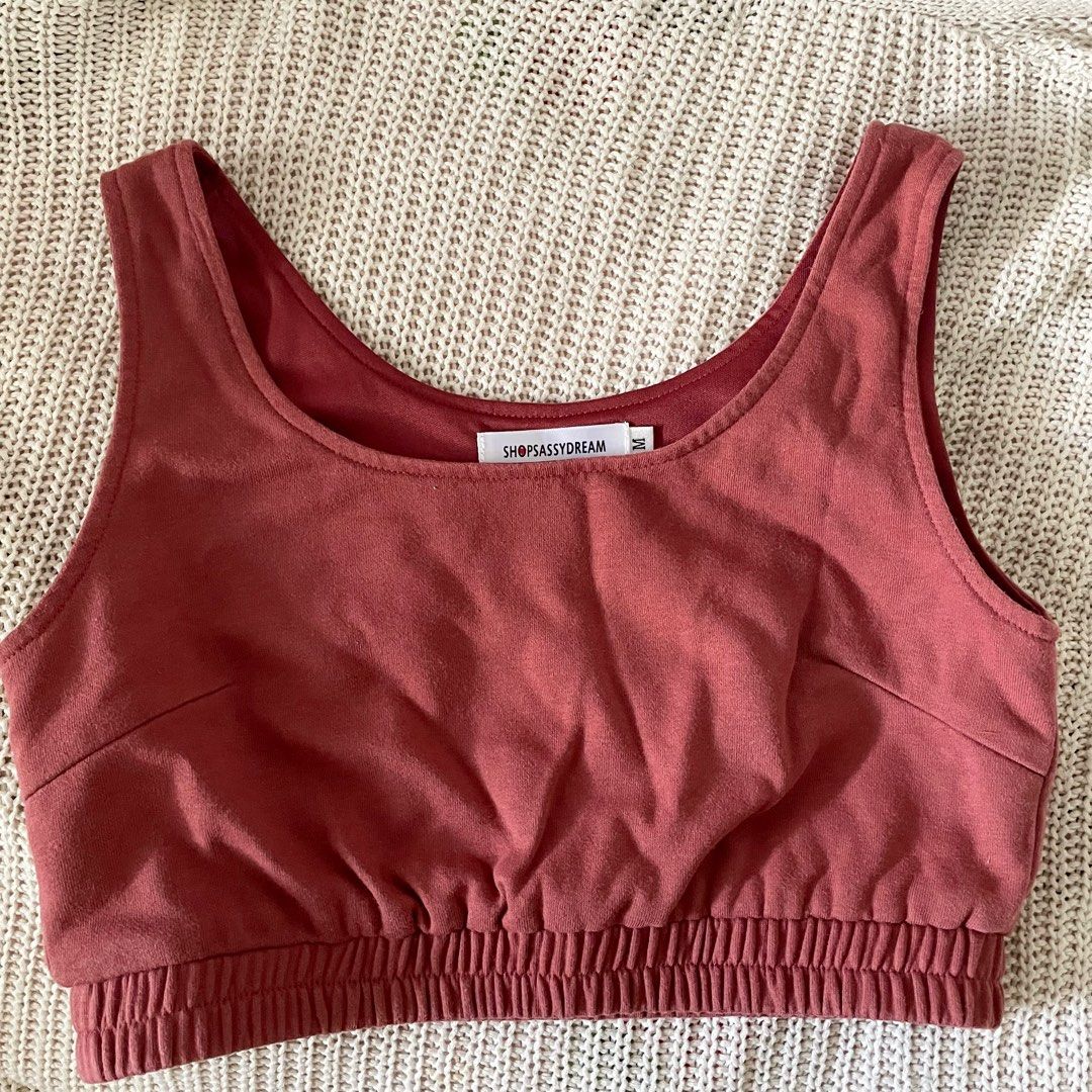 Deep Rust Color Tops SSD Lennie top (Deep rust), Women's Fashion, Tops, Sleeveless on Carousell
